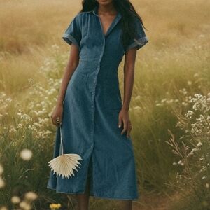 NWT Carolina Benoit Denim Dress